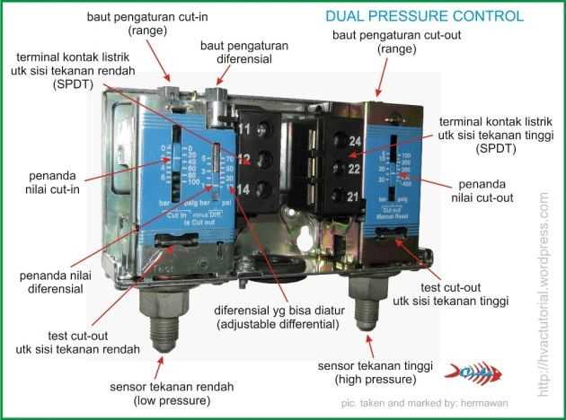 electric schematic diagram ac pressure switch