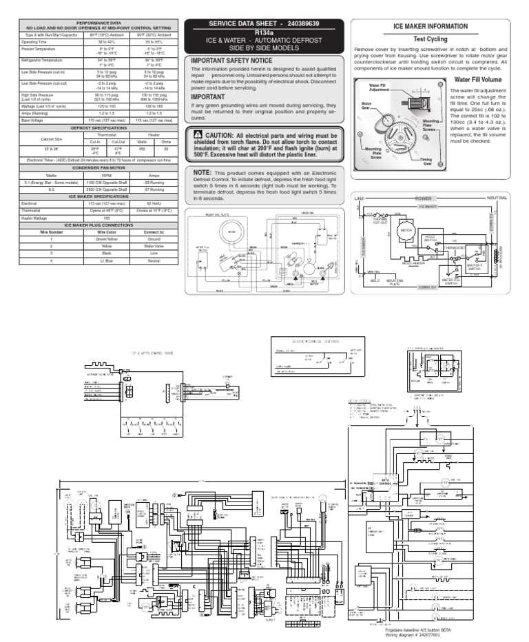 electrical circuit diagram of refrigerator