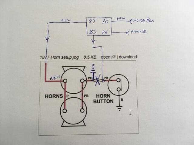 electronic horn circuit diagram