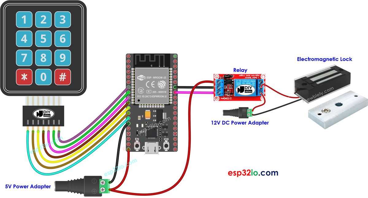 electronic lock schematic diagram