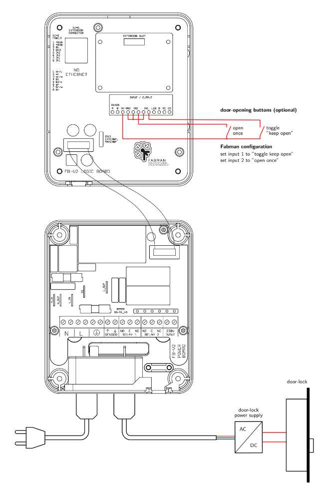 electronic lock schematic diagram
