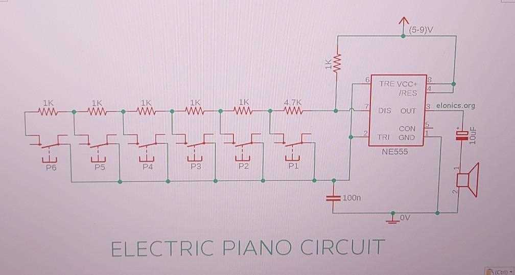 electronic piano using 555 timer circuit diagram electronic piano using 555 timer circuit diagram