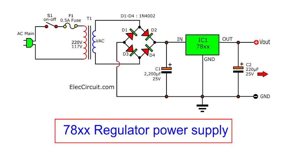electronic voltage regulator circuit diagram electronic voltage regulator circuit diagram