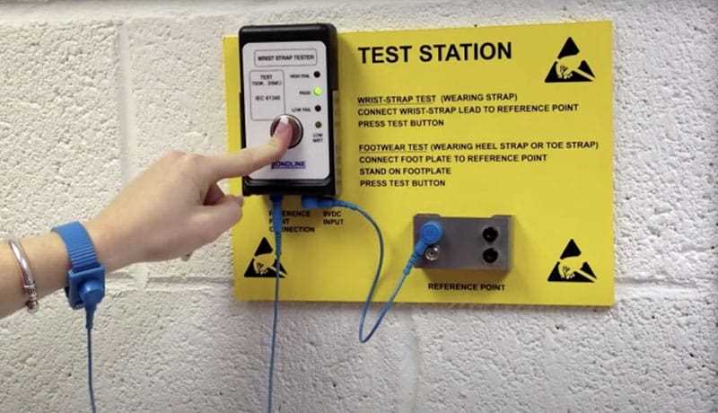 esd wrist strap tester circuit diagram