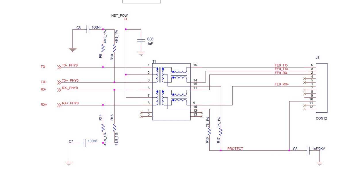 ethernet schematic diagram