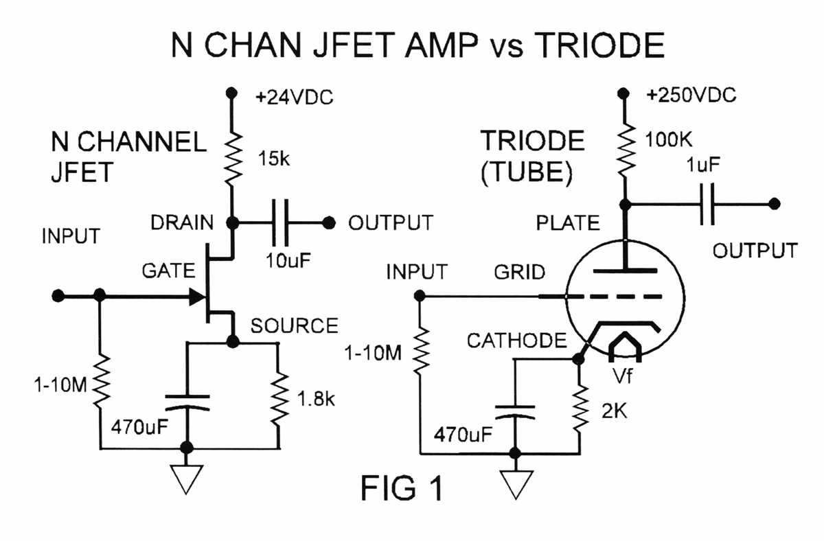 jfet amplifier circuit diagram