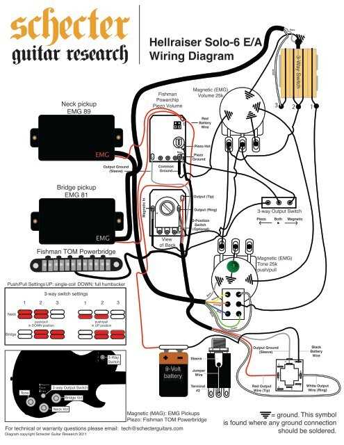 wiring diagram for guitar