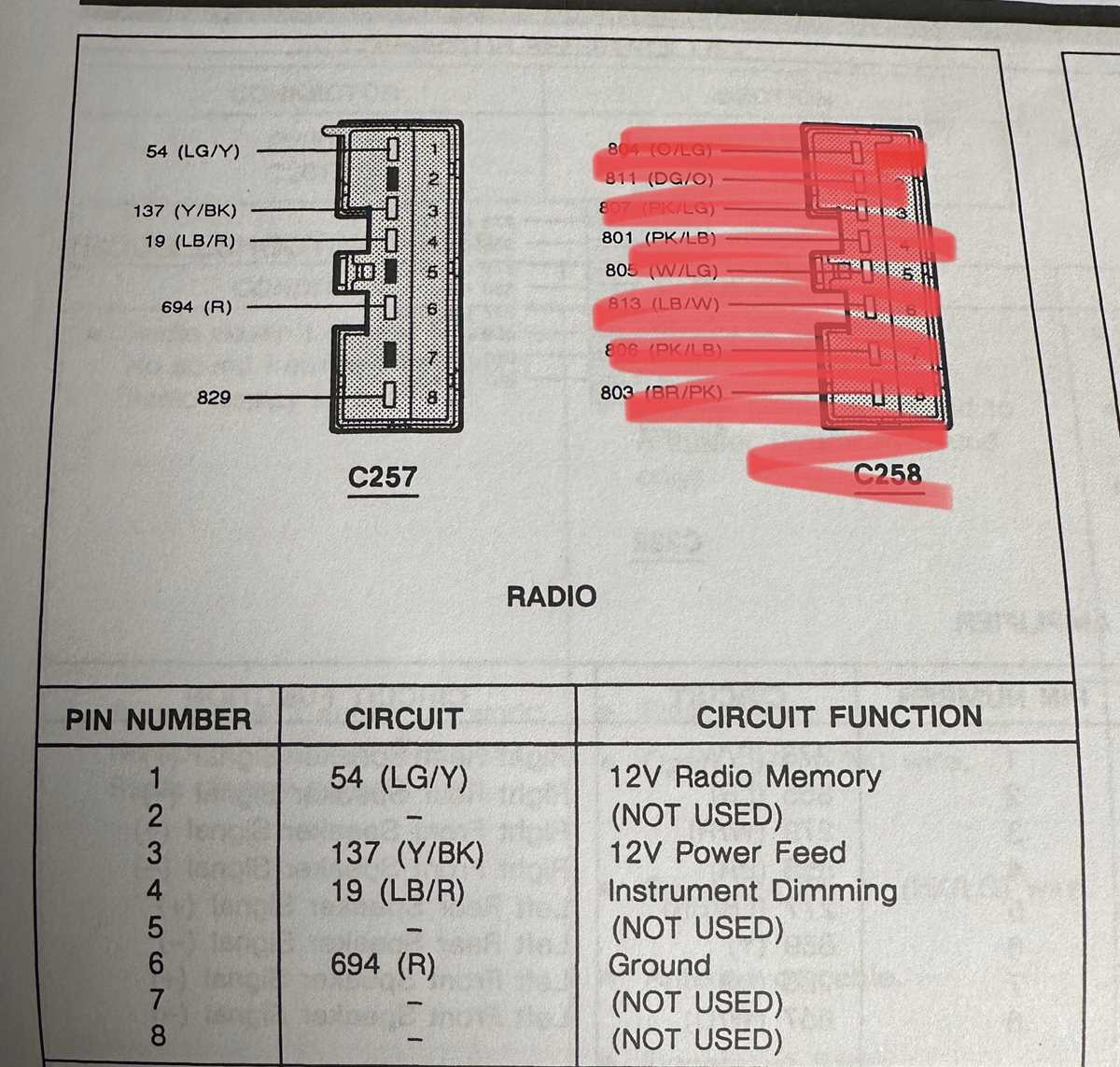 2001 ford mustang radio wiring diagram
