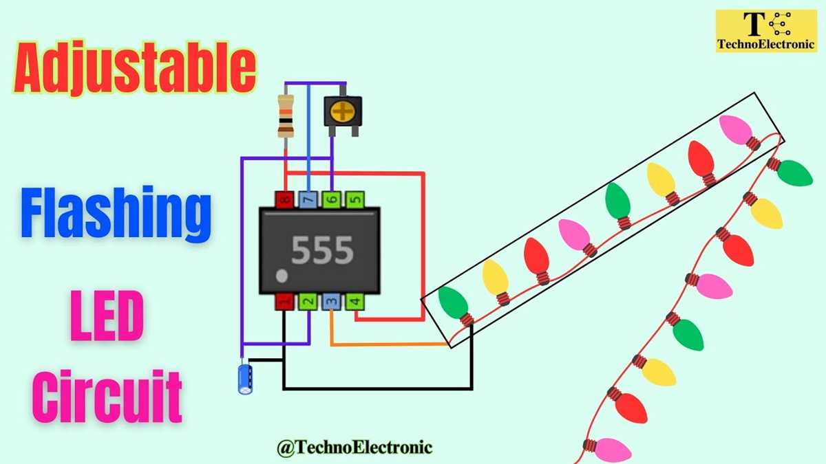 flashing led circuit diagram