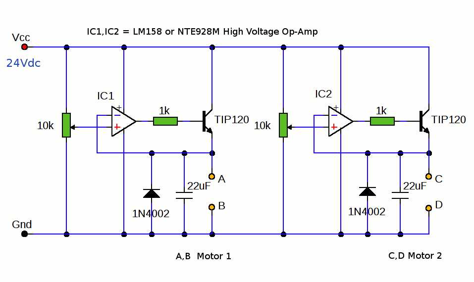 24v dc motor speed controller circuit diagram