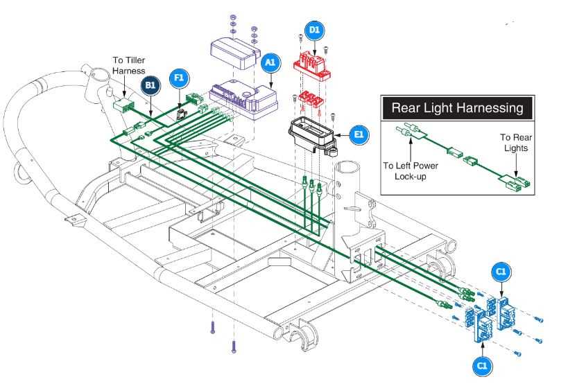mobility scooter wiring diagram