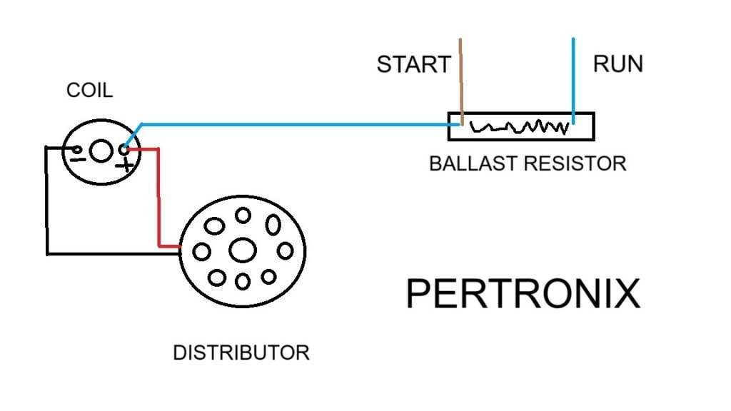 wiring diagram ballast resistor ignition coil