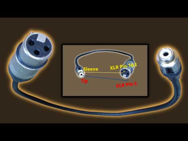 3 pin xlr to rca wiring diagram