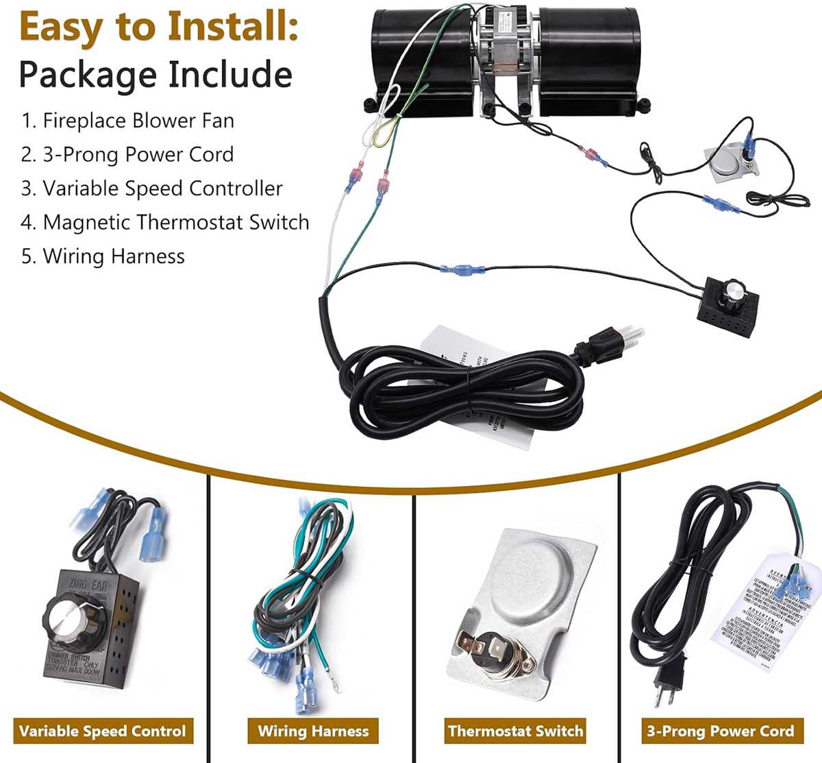 fireplace blower wiring diagram