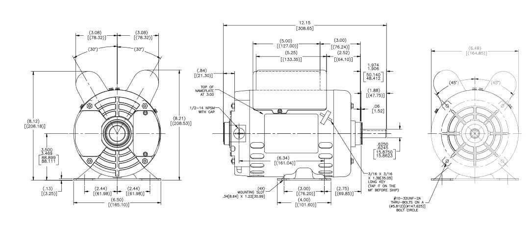 century ac motor wiring diagram 115 230 volts
