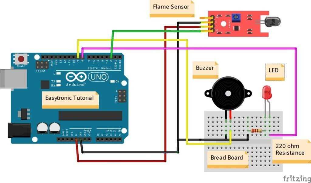 flame detector circuit diagram