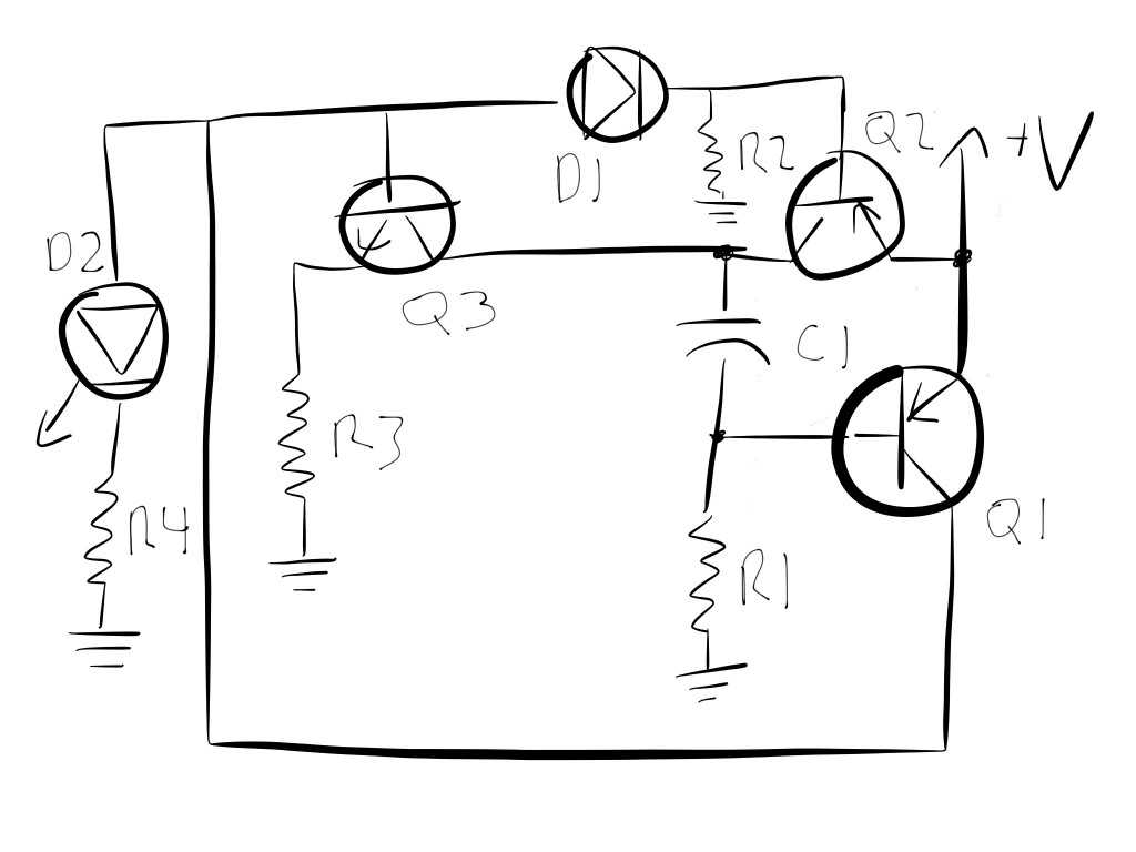 flashing led circuit diagram