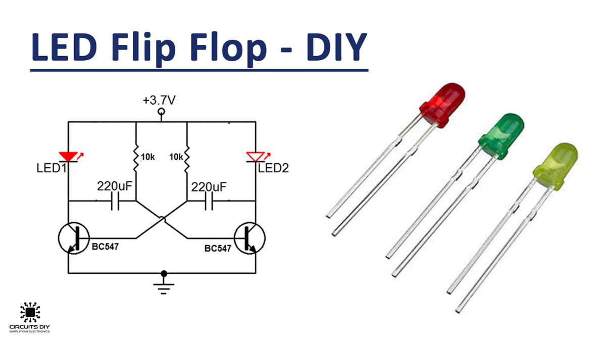 flip flop led circuit diagram