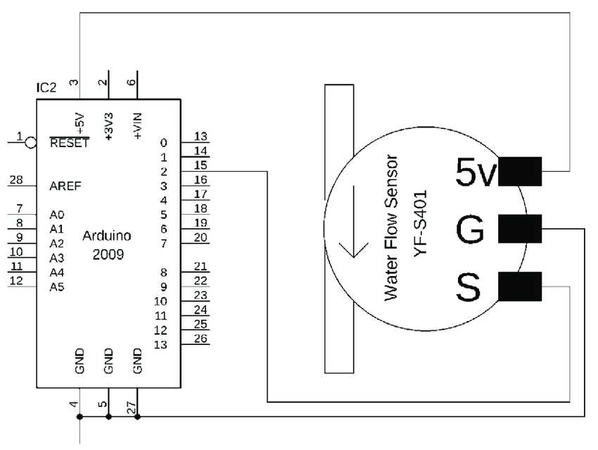 flow sensor circuit diagram