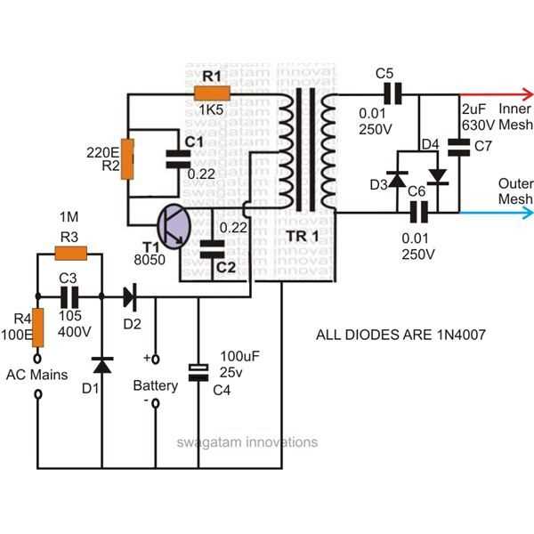 fly killer machine circuit diagram