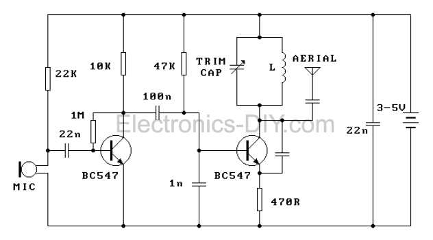 fm radio transmitter schematic diagram