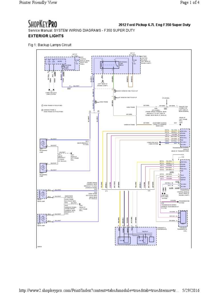 2012 ford f350 tail light wiring diagram