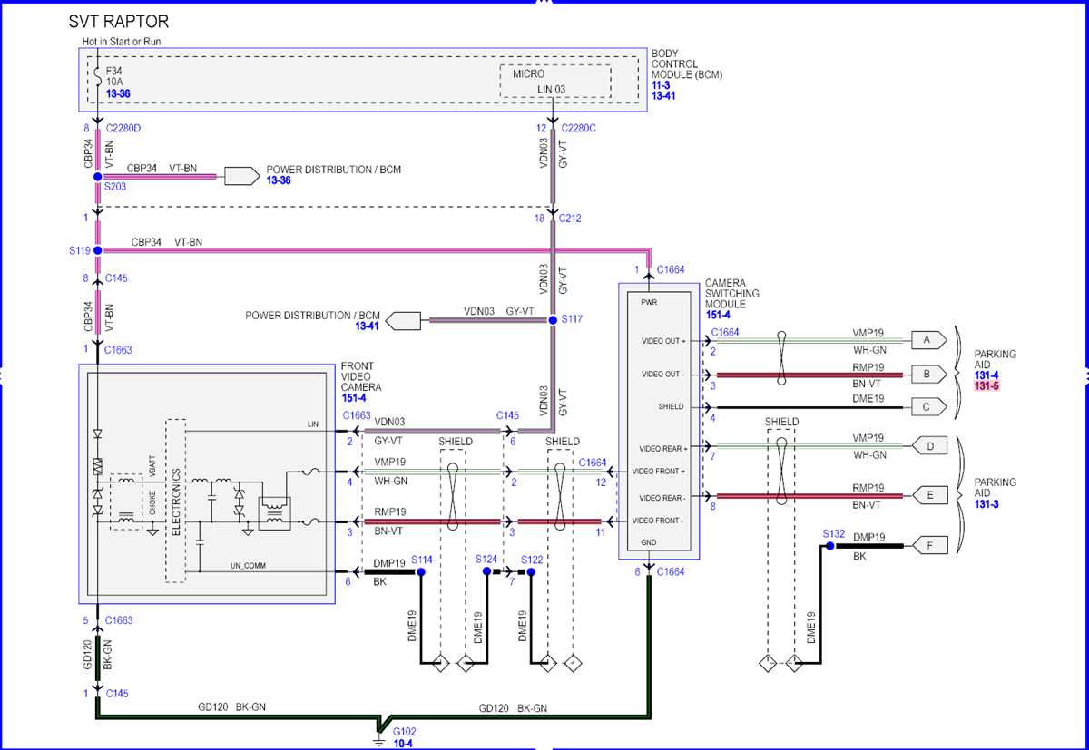 2016 f150 backup camera wiring diagram