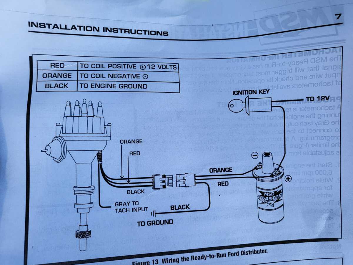 ford 3 wire distributor wiring diagram