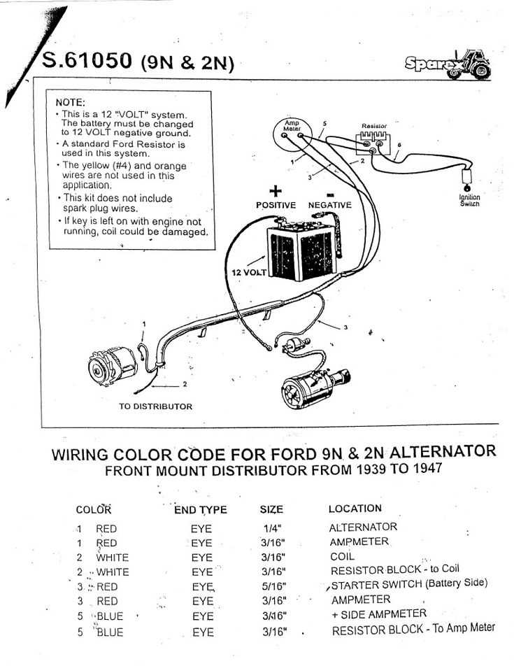 ford 9n tractor wiring diagram