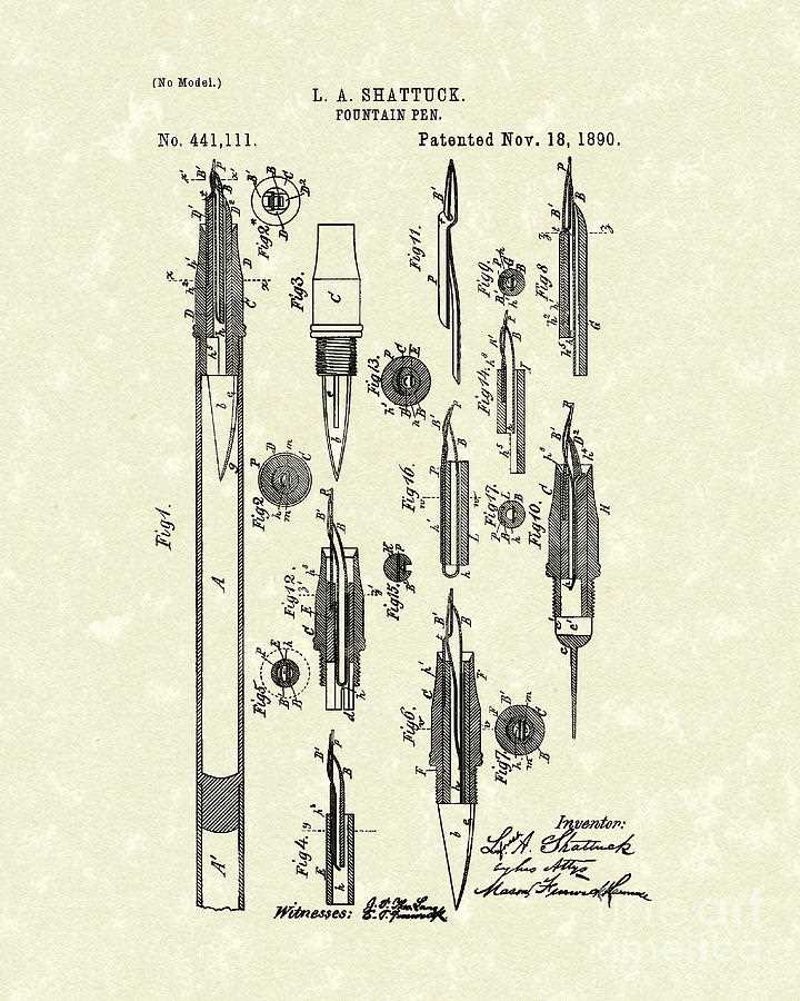 fountain pen schematic diagram