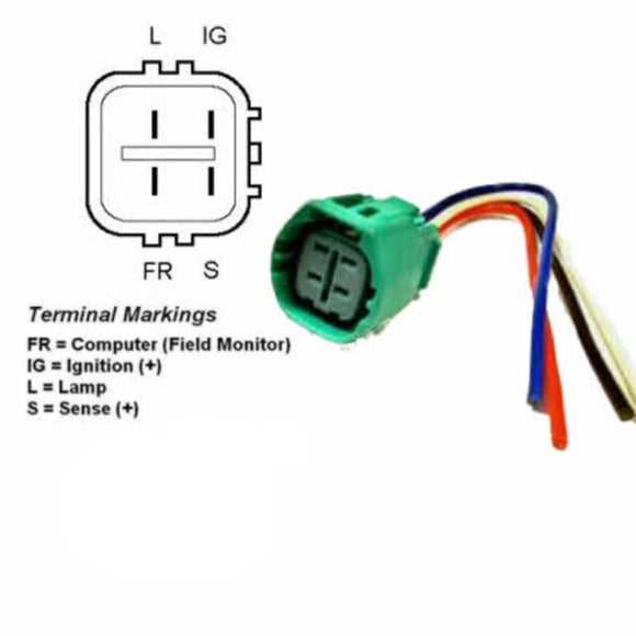 alternator pinout toyota 4 pin alternator wiring diagram