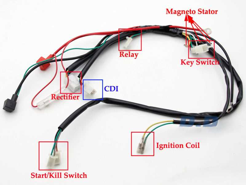 125 pit bike wiring diagram