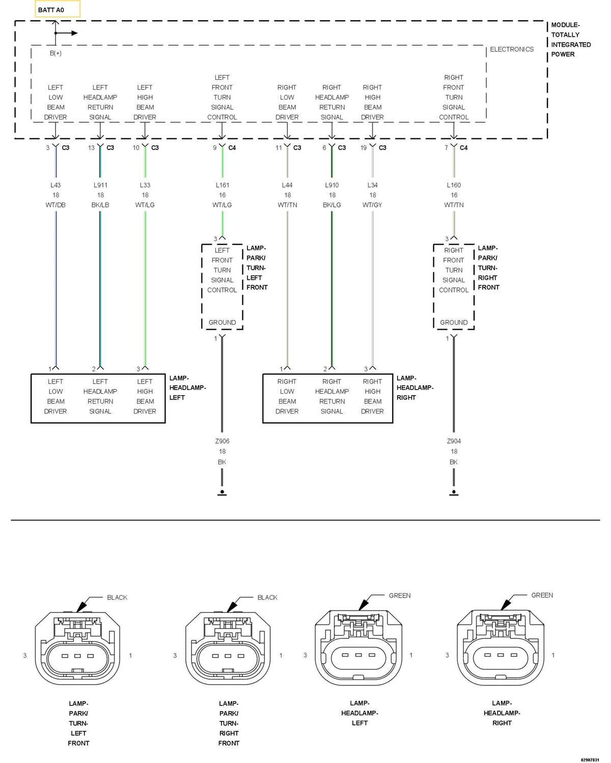 2012 dodge ram headlight wiring diagram