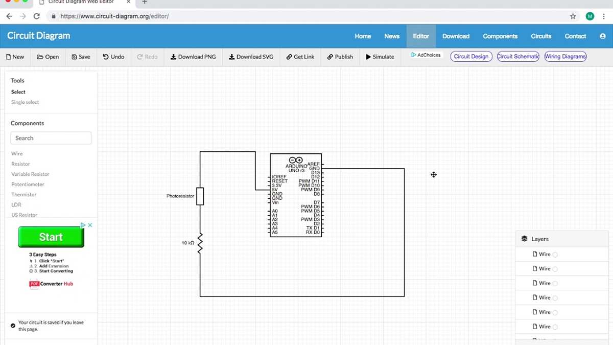 how to make schematic diagram online