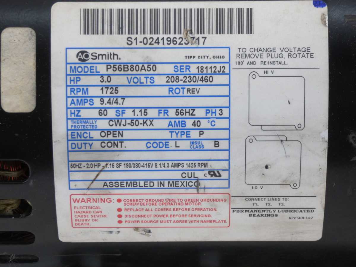 ao smith motor wiring diagram