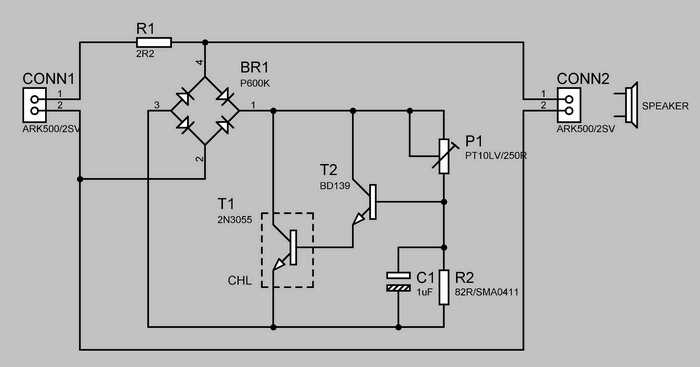 tweeter amplifier circuit diagram