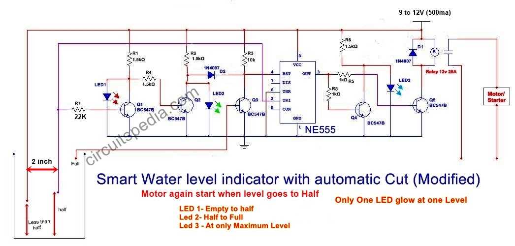 water level controller circuit diagram water level controller circuit diagram