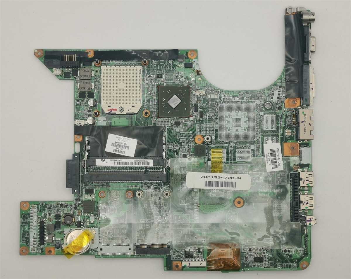 hp dv 6000 laptop motherboard schematic and diagram