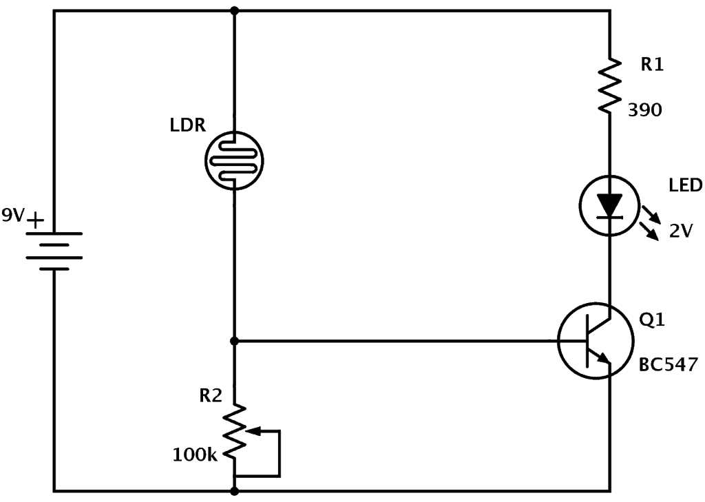 ldr sensor circuit diagram
