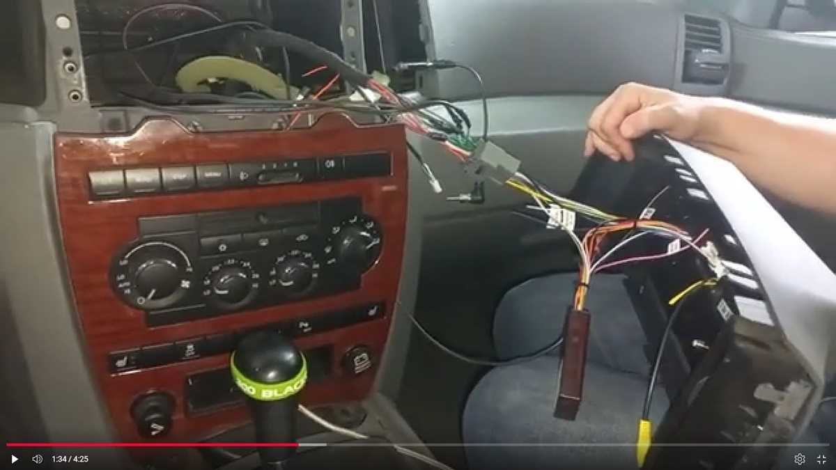 2006 jeep grand cherokee radio wiring harness diagram