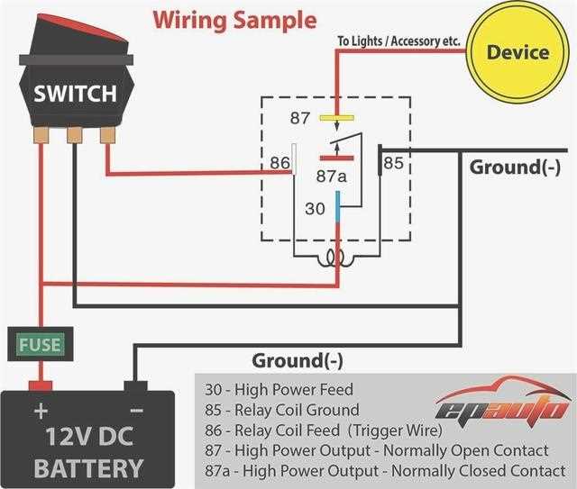 wiring diagram for 12 volt relay