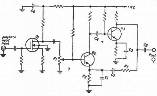 tape recorder circuit diagram