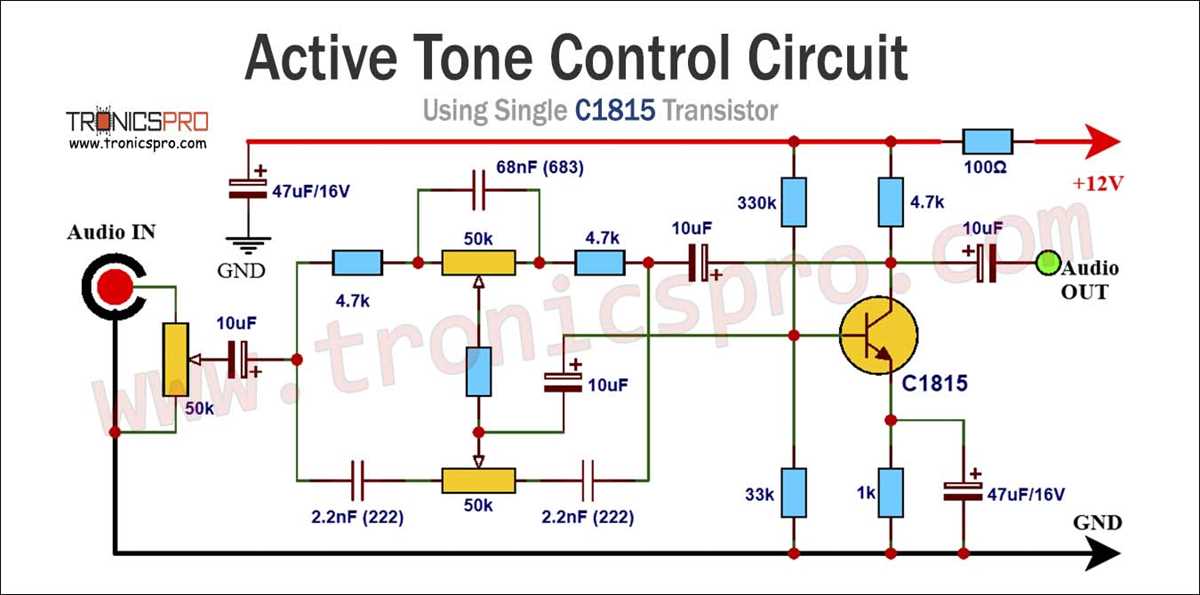 high quality bass treble circuit diagram