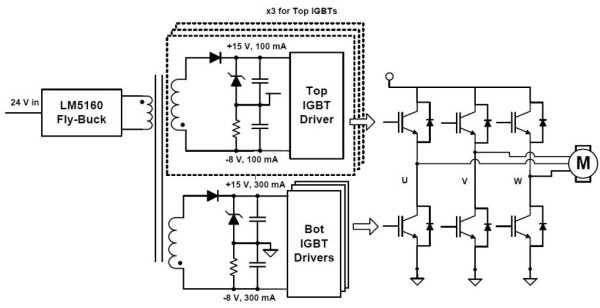 3 phase igbt inverter circuit diagram