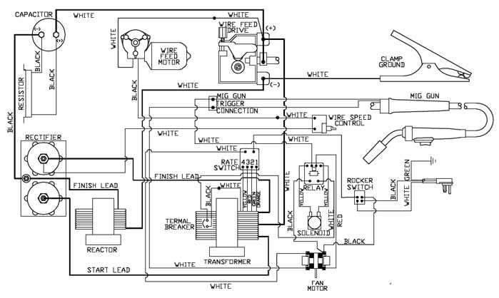 mig welder circuit diagram