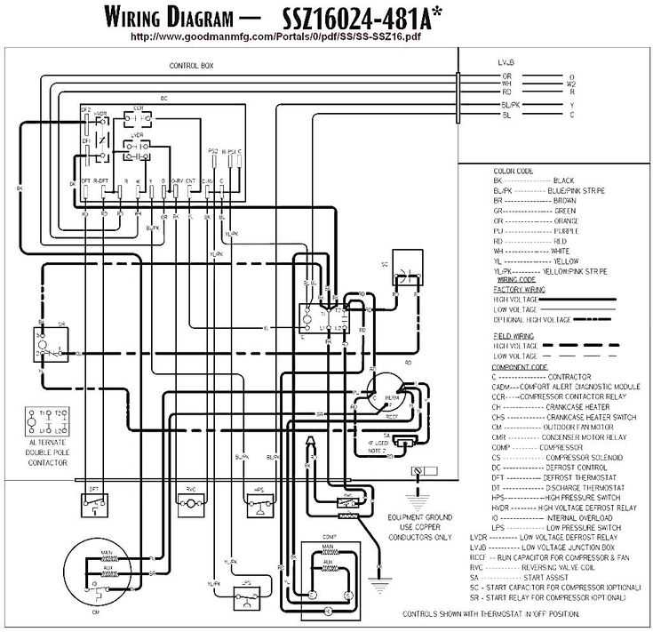 goodman ac capacitor wiring diagram