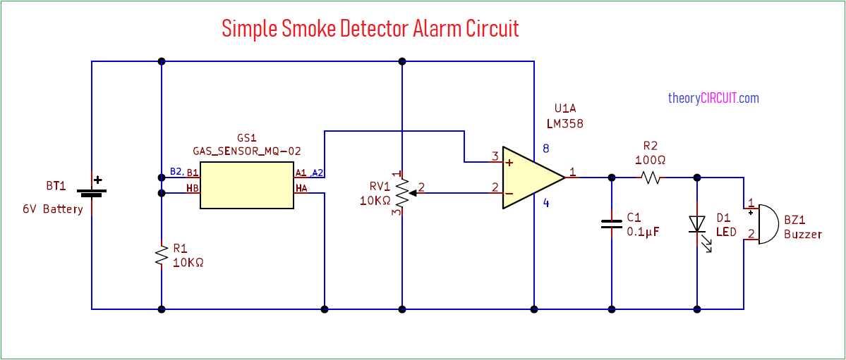 gas sensor circuit diagram
