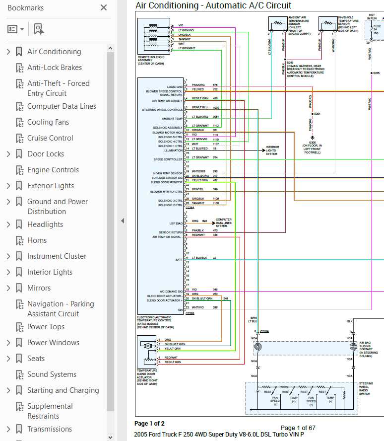 2005 f250 mirror wiring diagram