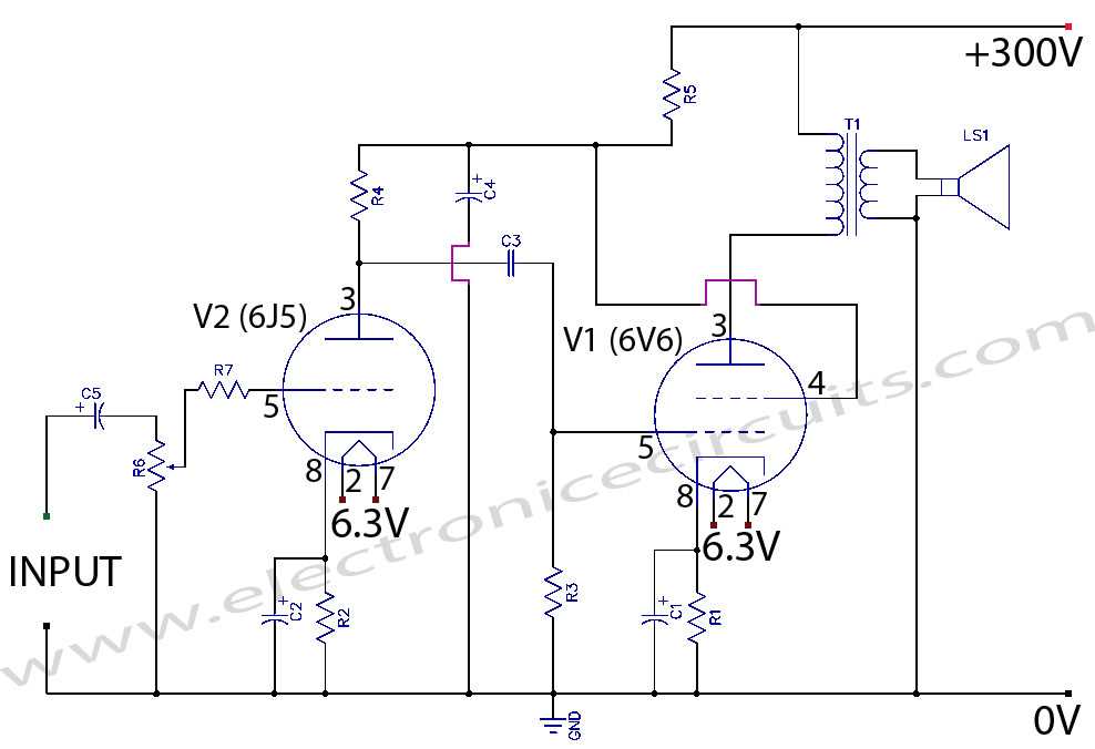 guitar amp circuit diagram