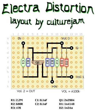 guitar distortion schematic diagram guitar distortion schematic diagram